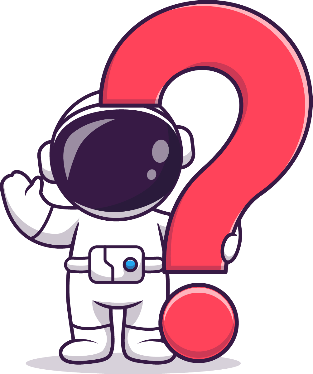 Frågande astronaut