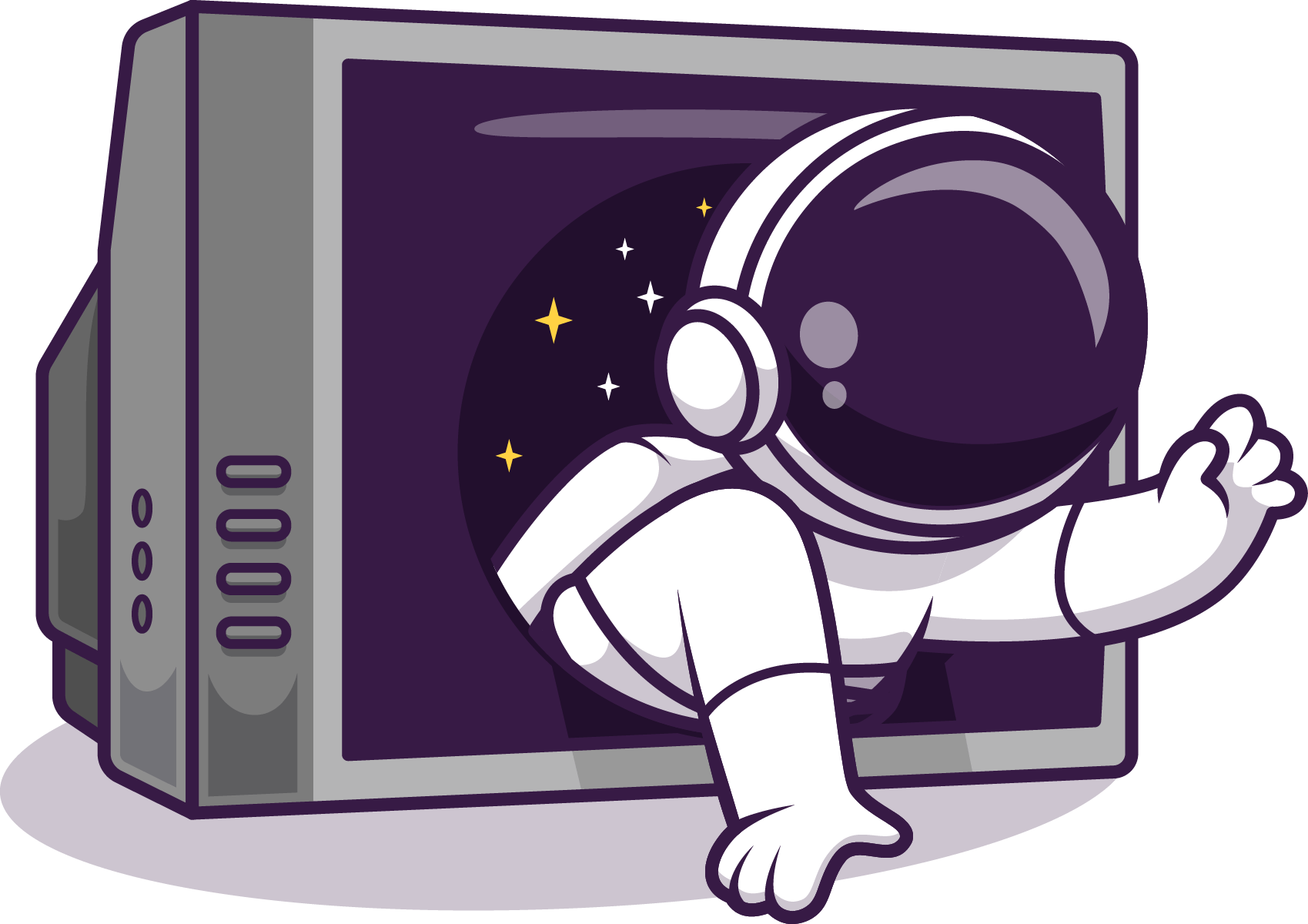 Astronaut på tv