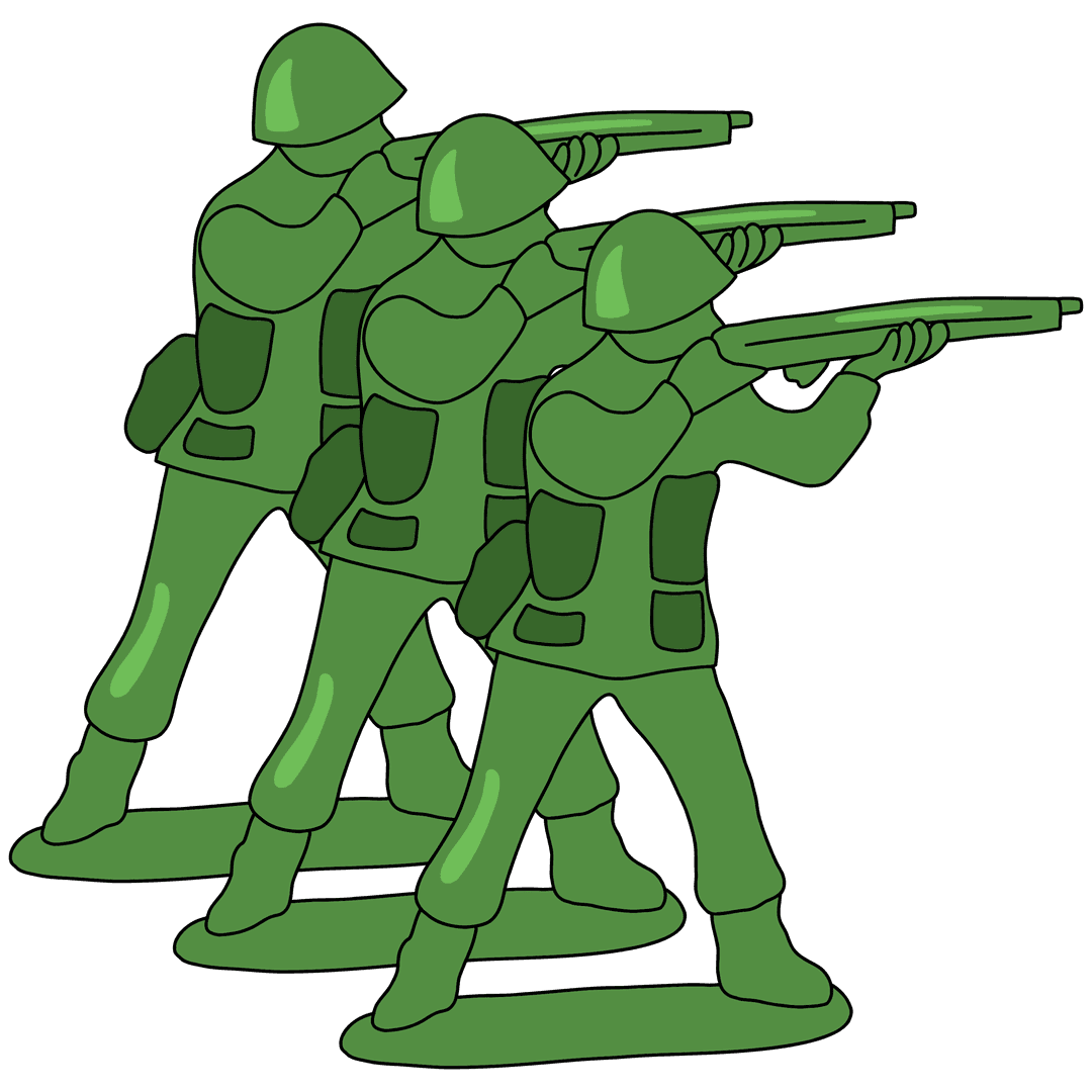 Bild som illusterar 100 soldater