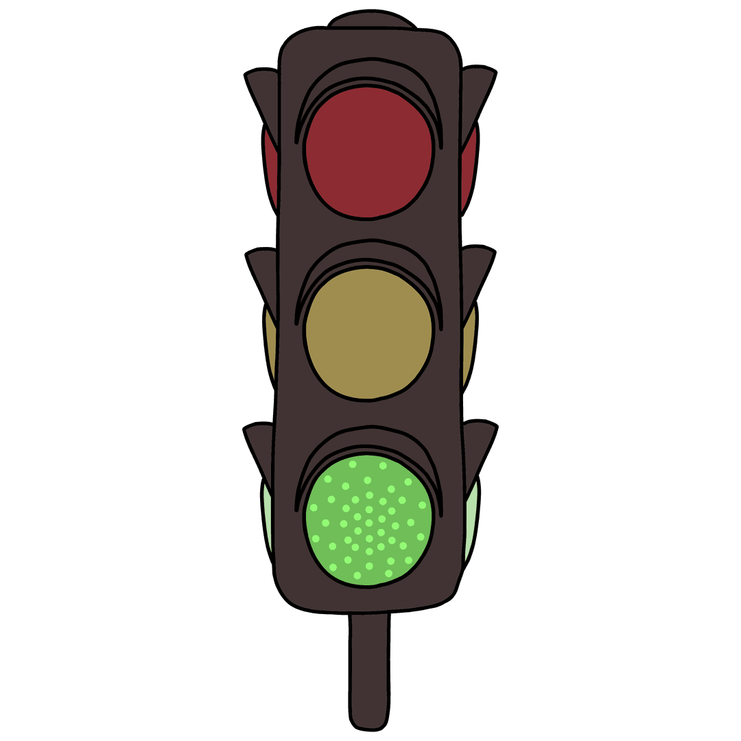 Bild som illusterar Red light, green light