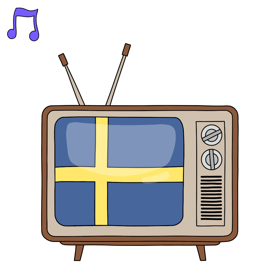 Bild som illusterar Svenska serier & TV-program musikquiz