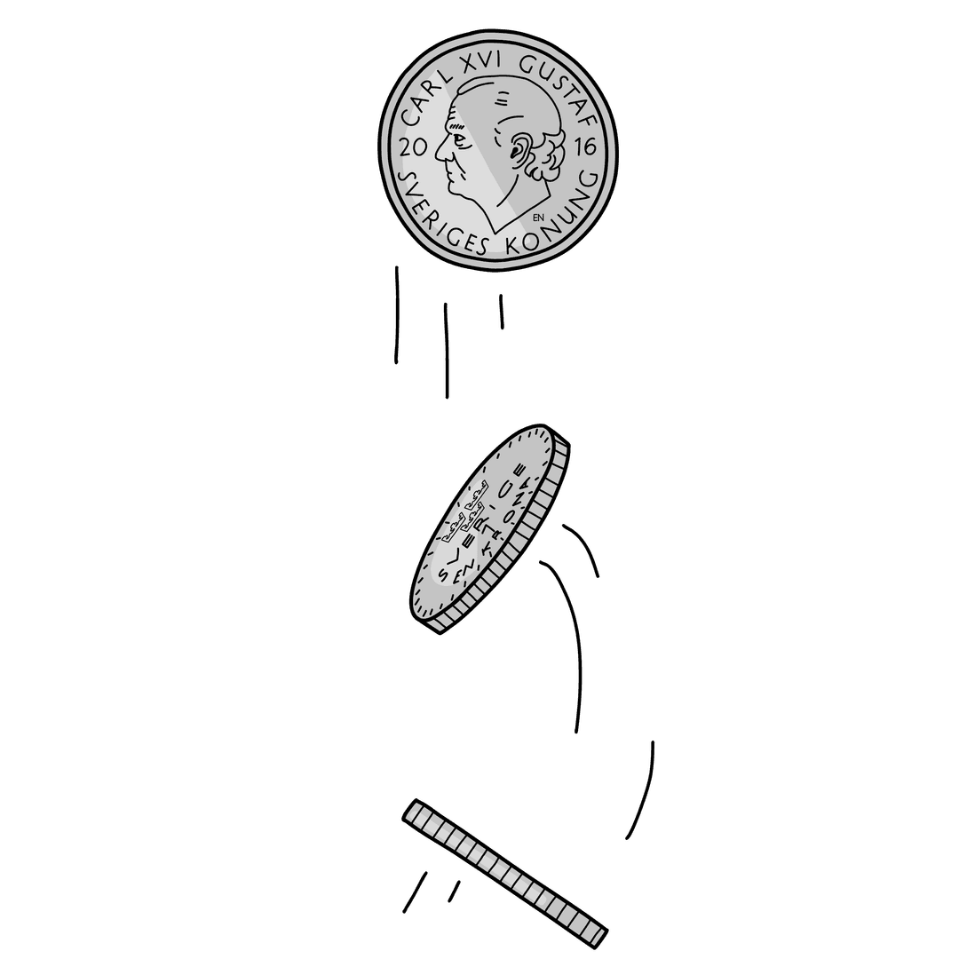 Bild som illusterar Singla slant på avstånd