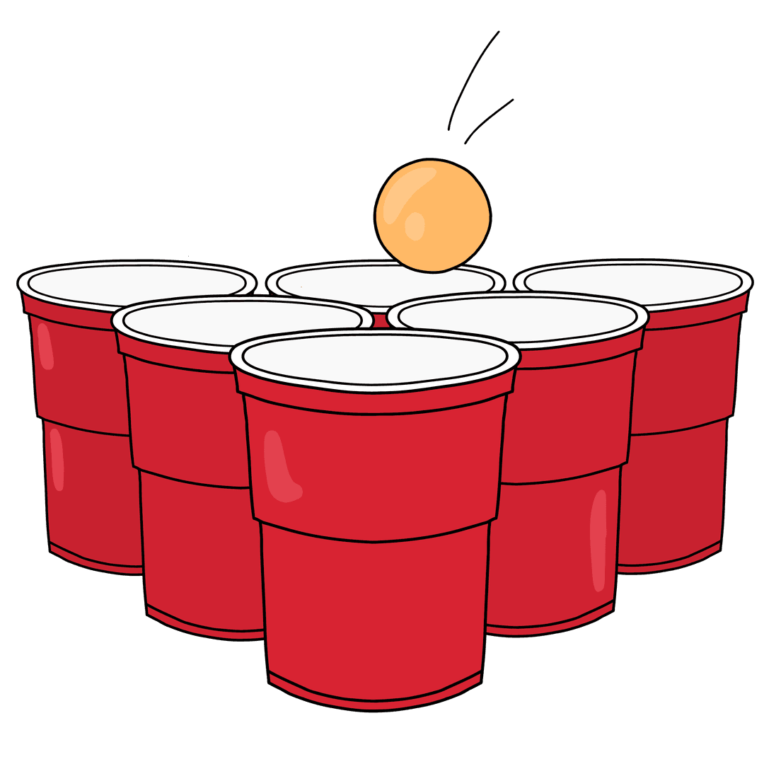 Bild som illusterar Beer pong