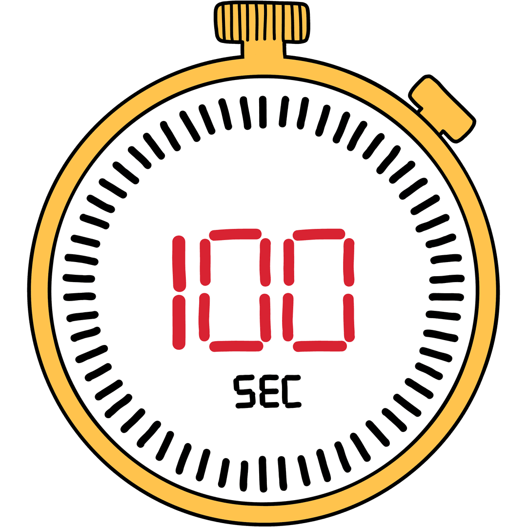 Bild som illusterar 100 sekunder