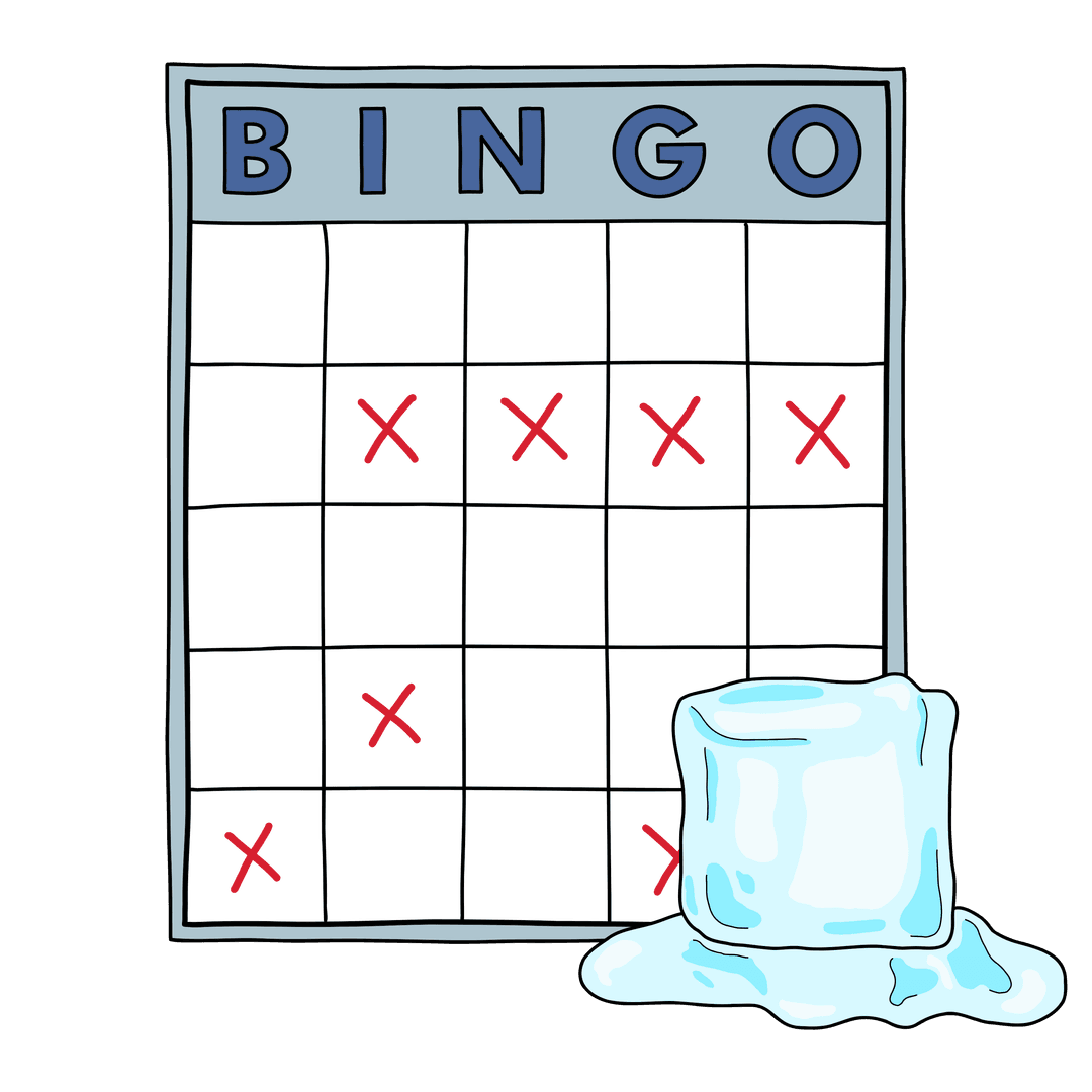 Bild som illusterar Icebreakerbingo