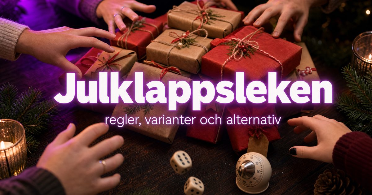 Julklappsleken: regler, sex varianter och alternativ