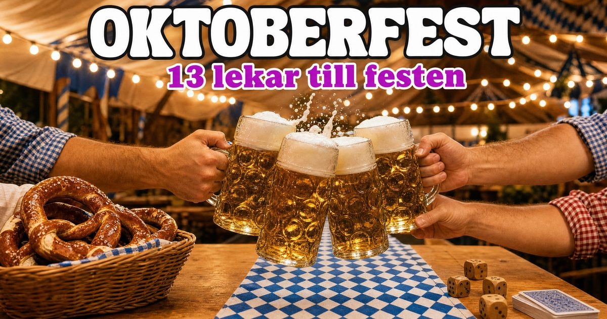 Oktoberfestlekar: 13 roliga lekar och tävlingar till festen